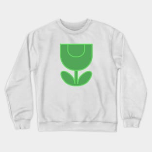 Tulip Line Green Crewneck Sweatshirt